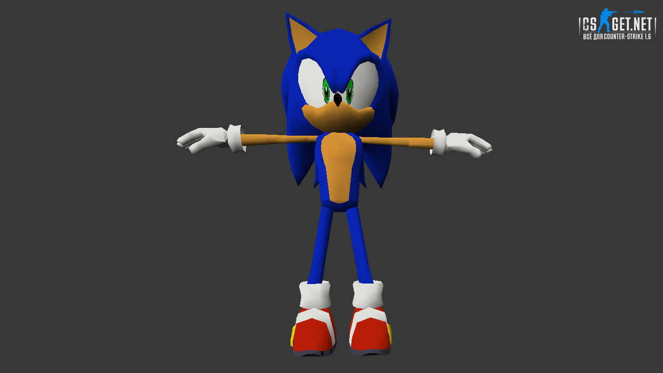 Мужская модель Соник (united) для CS 1.6
