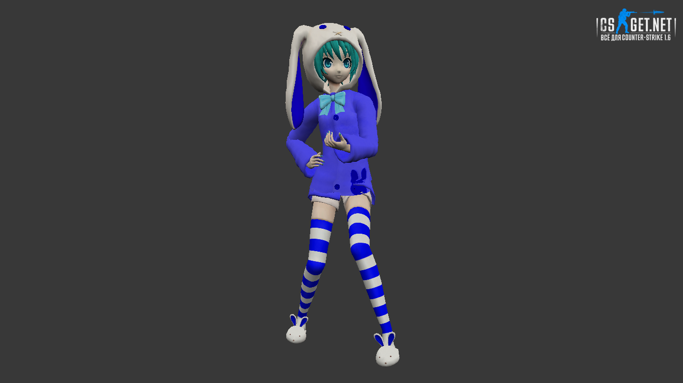 Женская модель Miku Rabbit (united) для CS 1.6