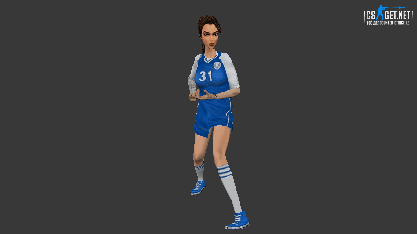 Женская модель Футболистка (ct,tt+united) для CS 1.6