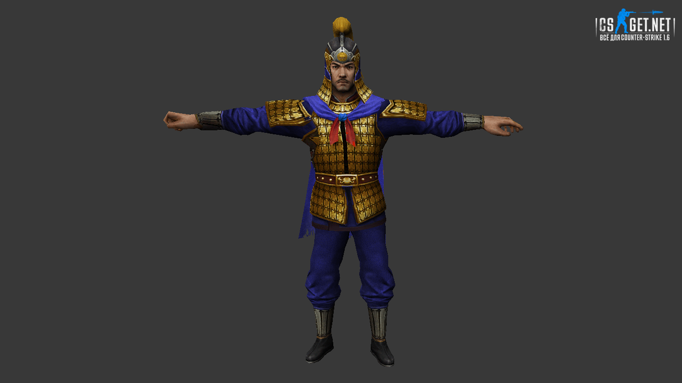 Мужская модель Воин (ct,tt+united) для CS 1.6