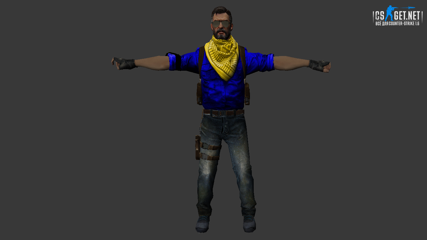 Мужская модель Terrorist CS:GO (united) для CS 1.6