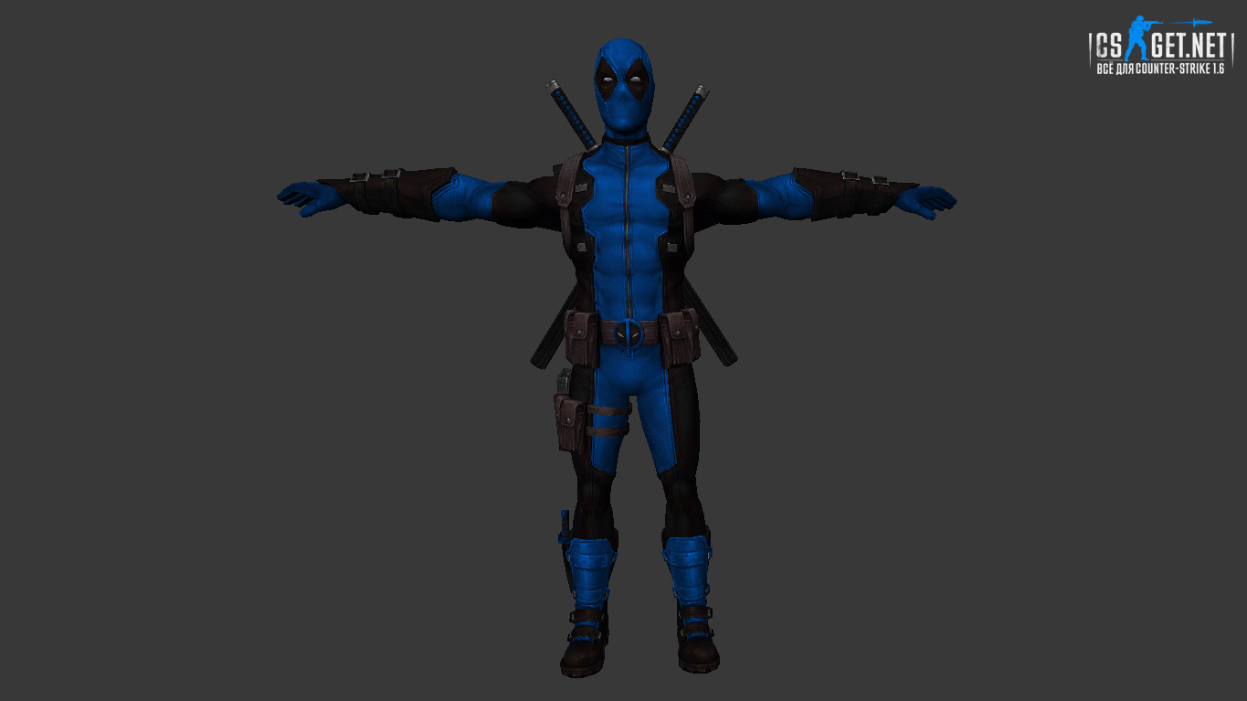 Мужская модель Deadpool (united) для CS 1.6