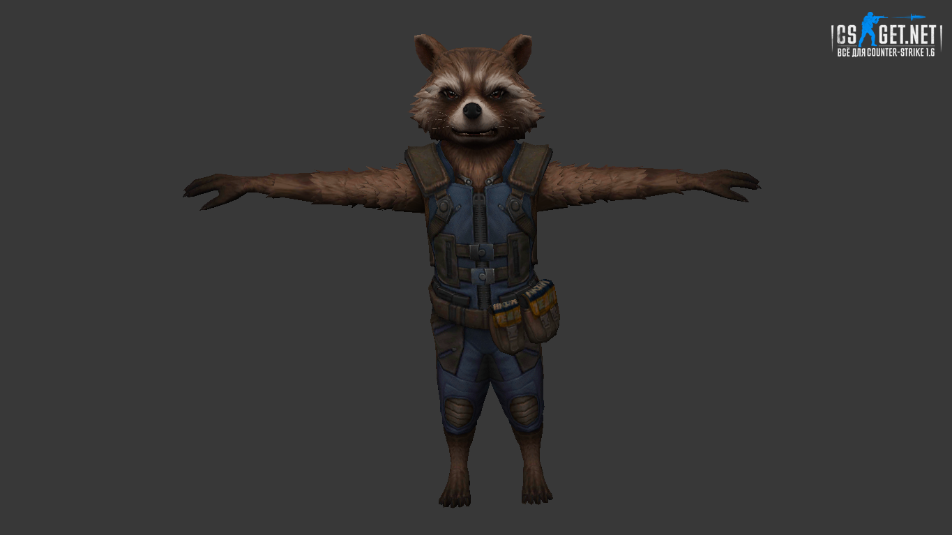 Мужская модель Rocket Raccoon (united) для CS 1.6