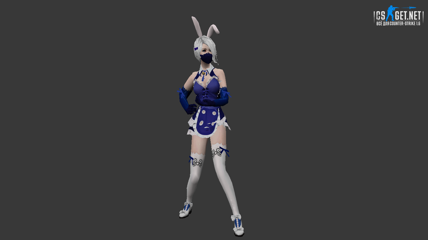 Женская модель Зайчик (united) для CS 1.6