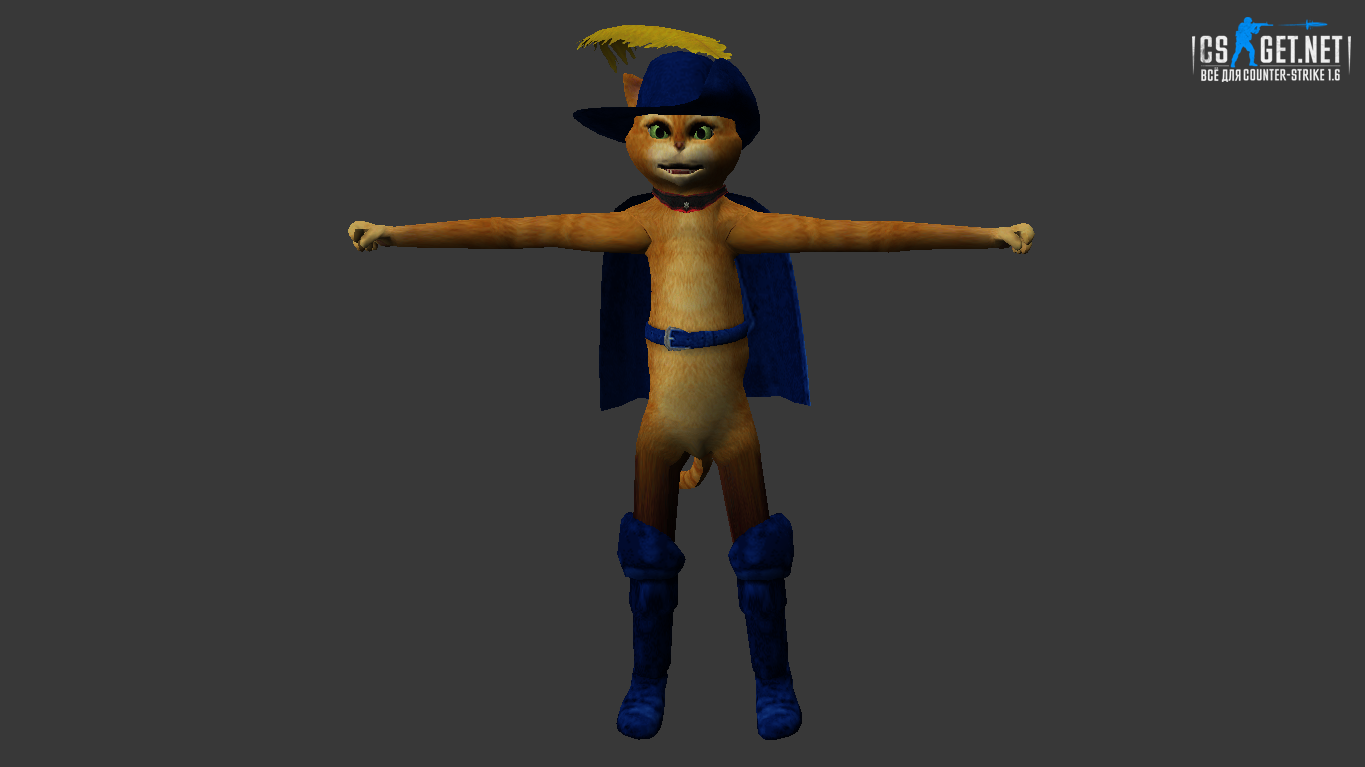 Мужская модель Кот в сапогах (united) для CS 1.6