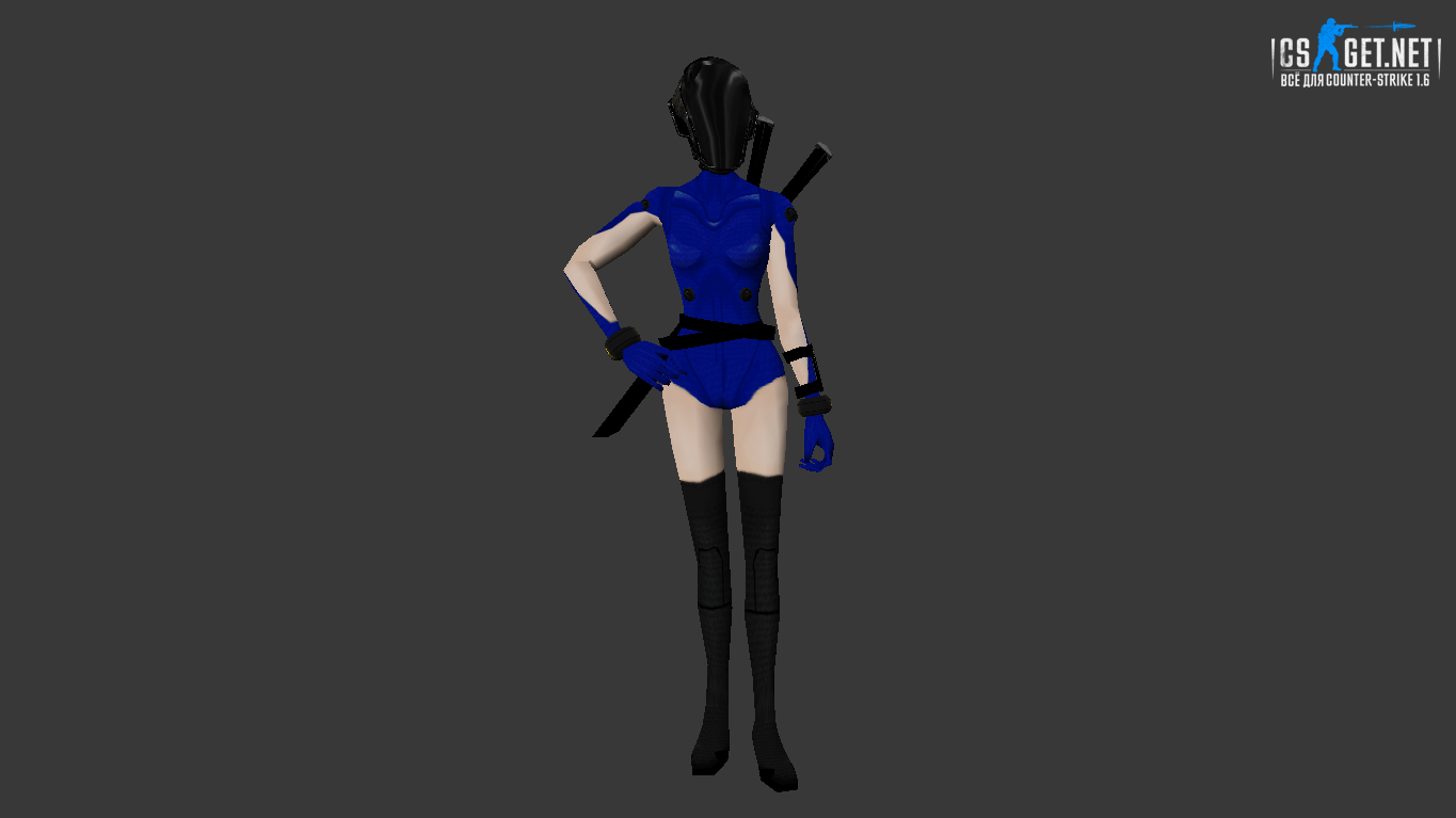Женская модель Biohazard Girl (ct,tt+united) для CS 1.6