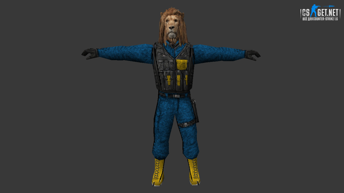 Мужская модель Лев (united) для CS 1.6