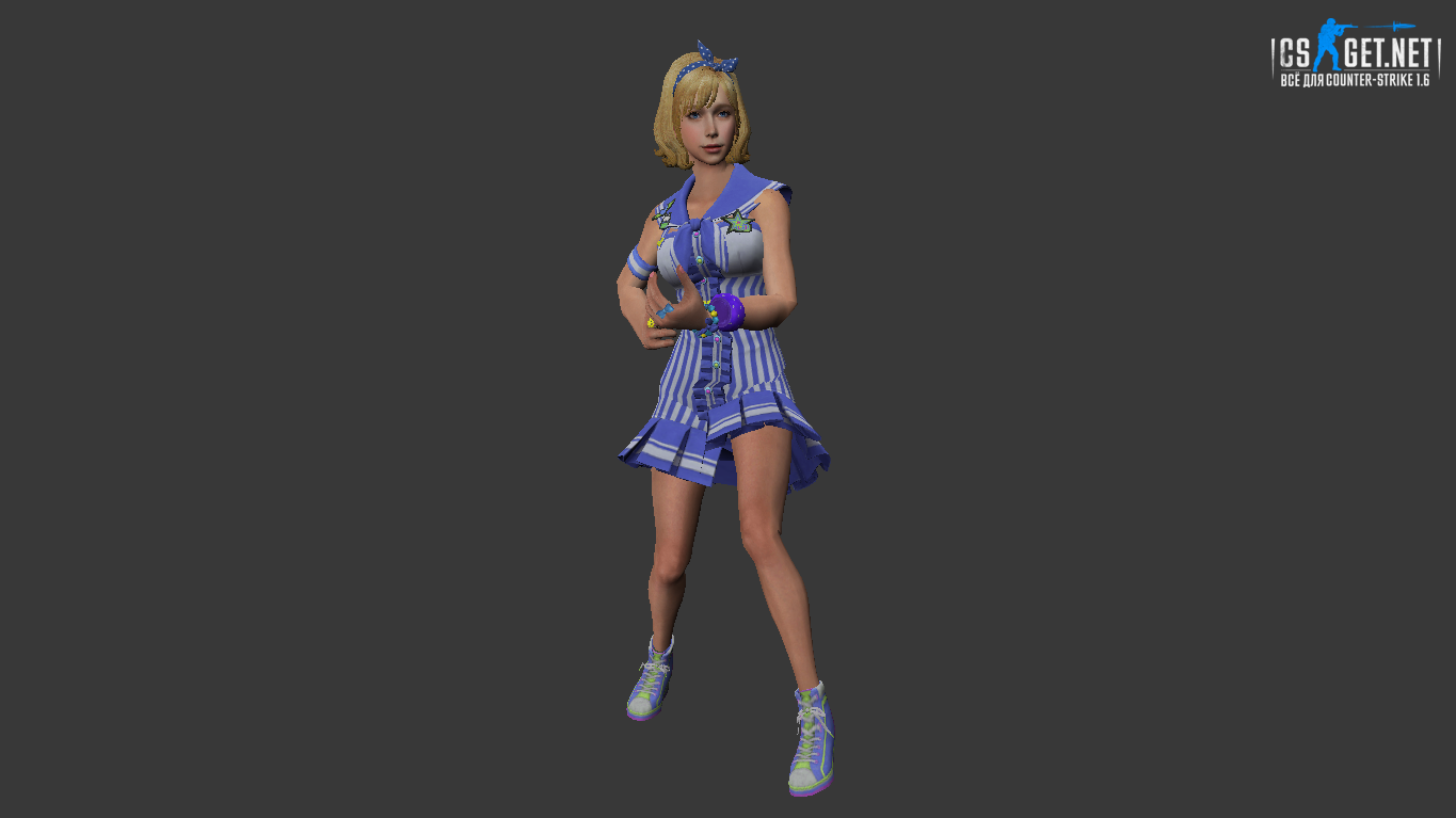 Женская модель Athena (ct,tt+united) для игры CS 1.6
