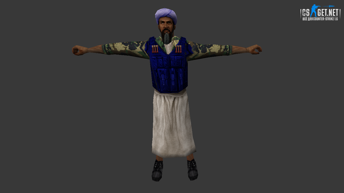 Мужская модель Усама бен Ладен для CS 1.6