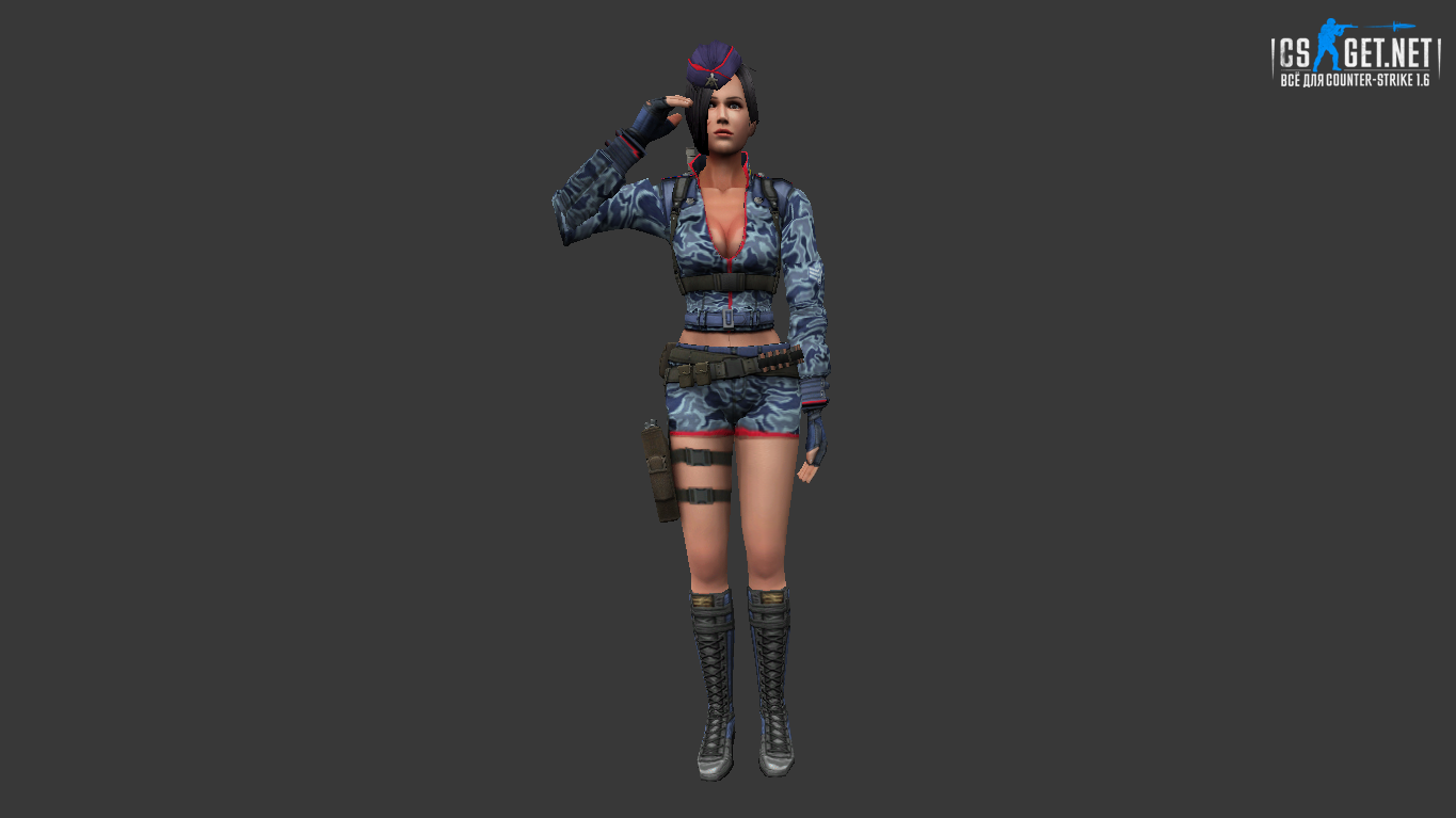 Женская модель Военная для CS 1.6