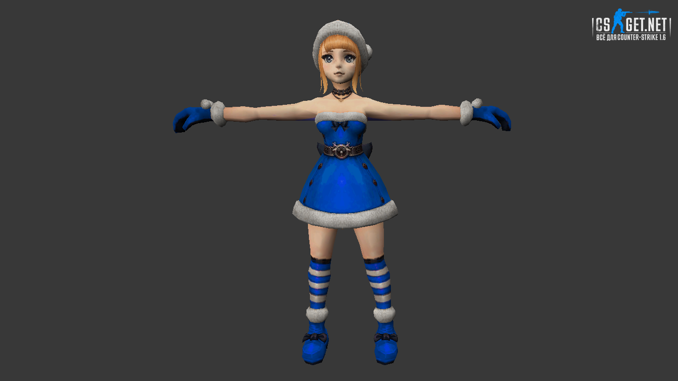 Женская модель Снегурочка для CS 1.6