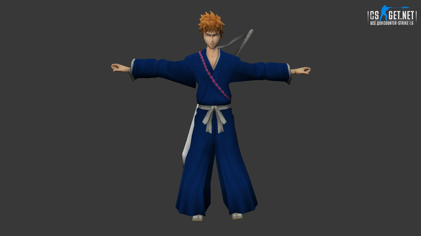Мужская модель Ичиго Курасаки для CS 1.6