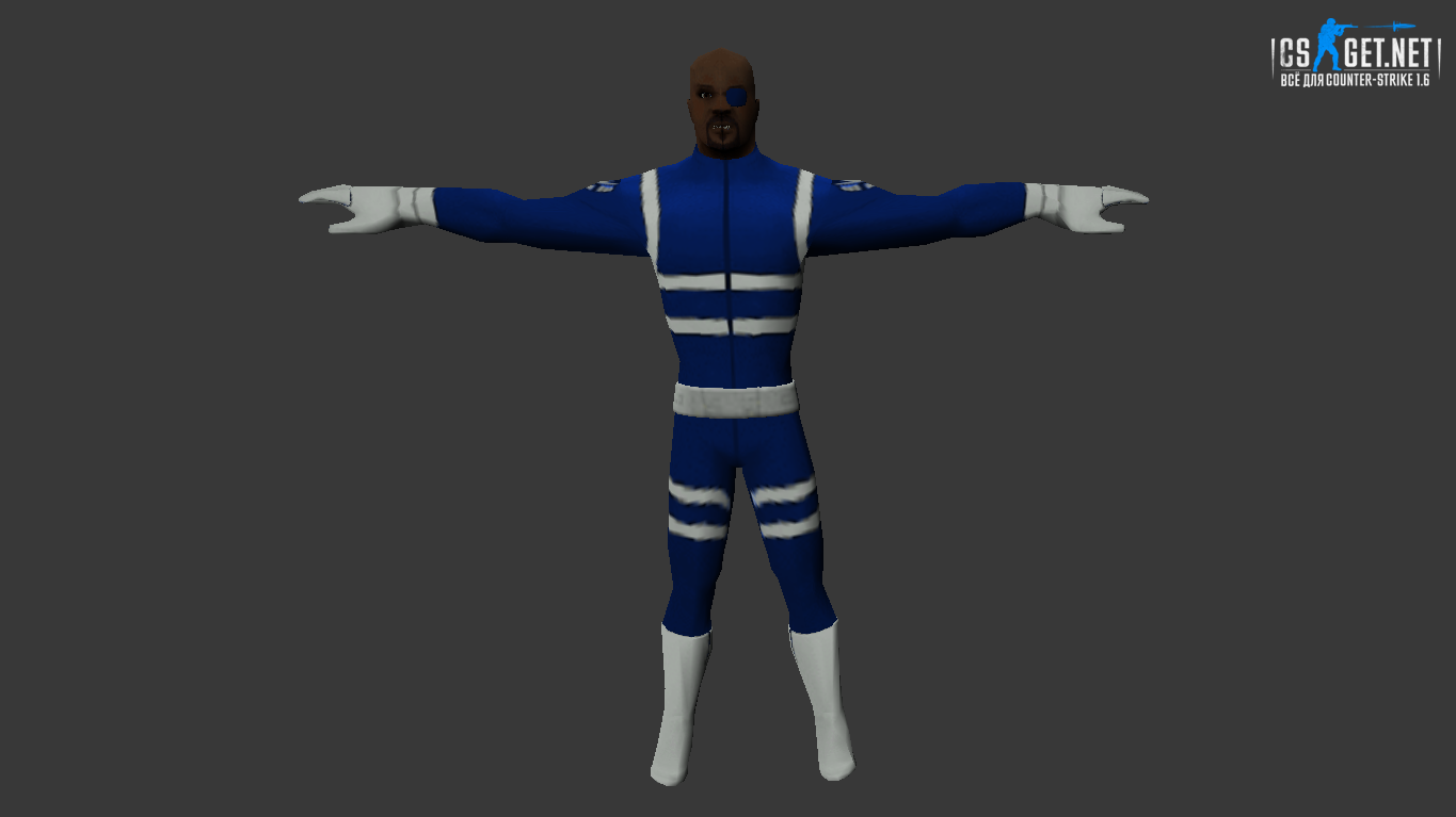 Мужская модель Ник Фьюри для CS 1.6
