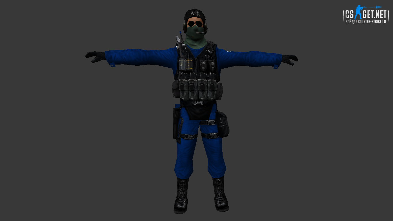 Мужская модель Спецагент для CS 1.6