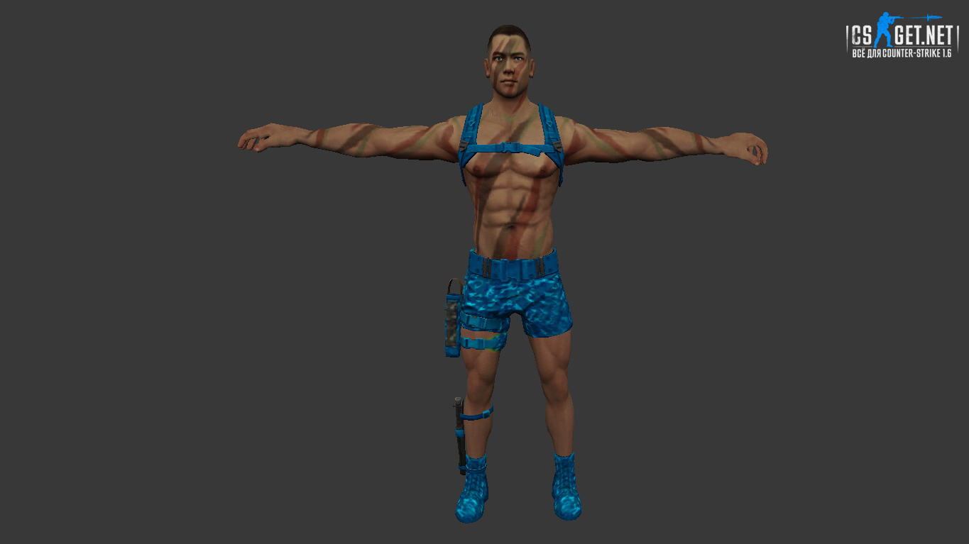 Мужская модель Wild Soldier для CS 1.6