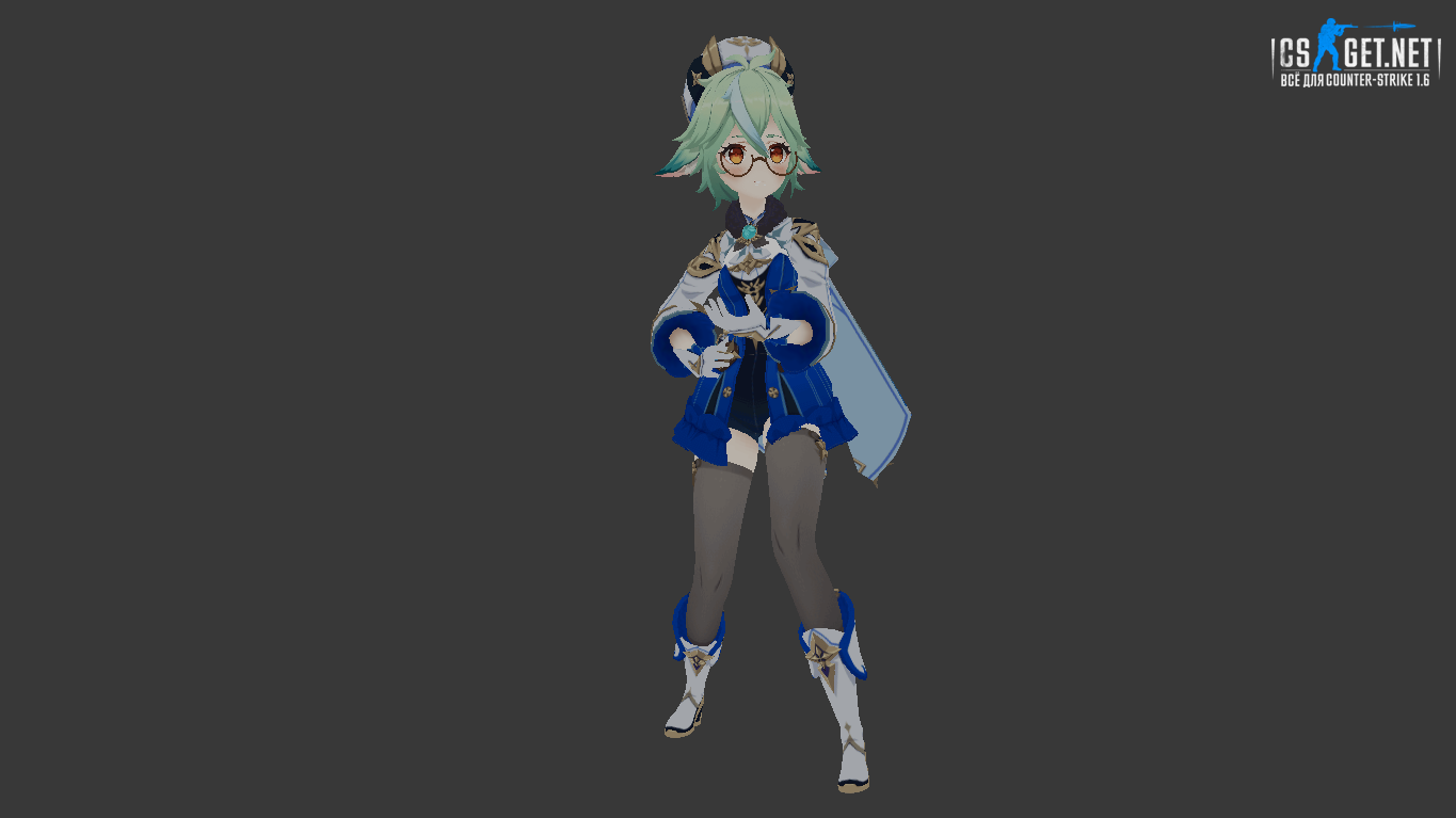 Женская модель Sucrose Genshin для CS 1.6