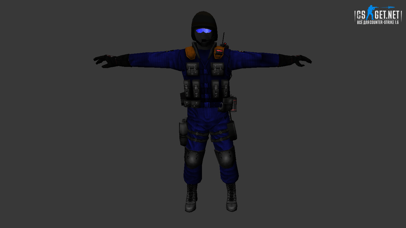 Мужская модель Боец Азов для CS 1.6