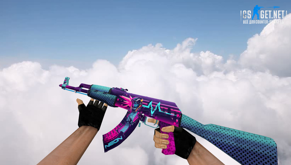 Модель «AK-47 Neon Rider» для CS 1.6