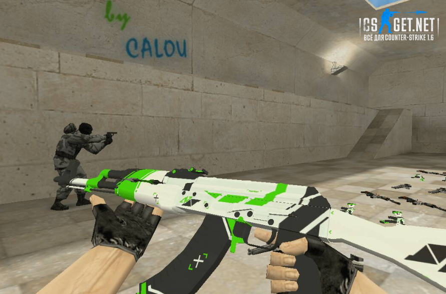 Модель «АК-47 | Зелёный азимов» для CS 1.6