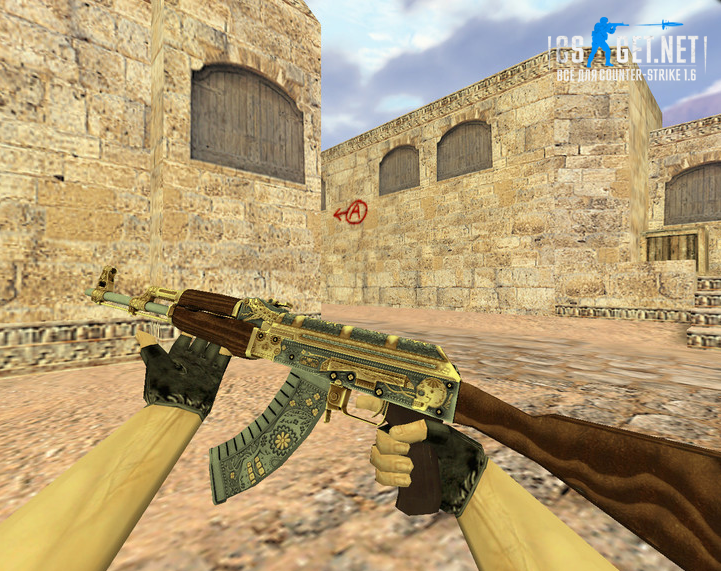 Модель «АК-47 Золотой картель» для CS 1.6