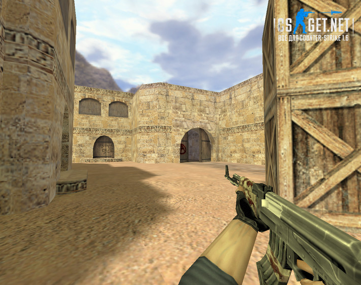 Модель «АК-47 Пустынный камуфляж» для CS 1.6