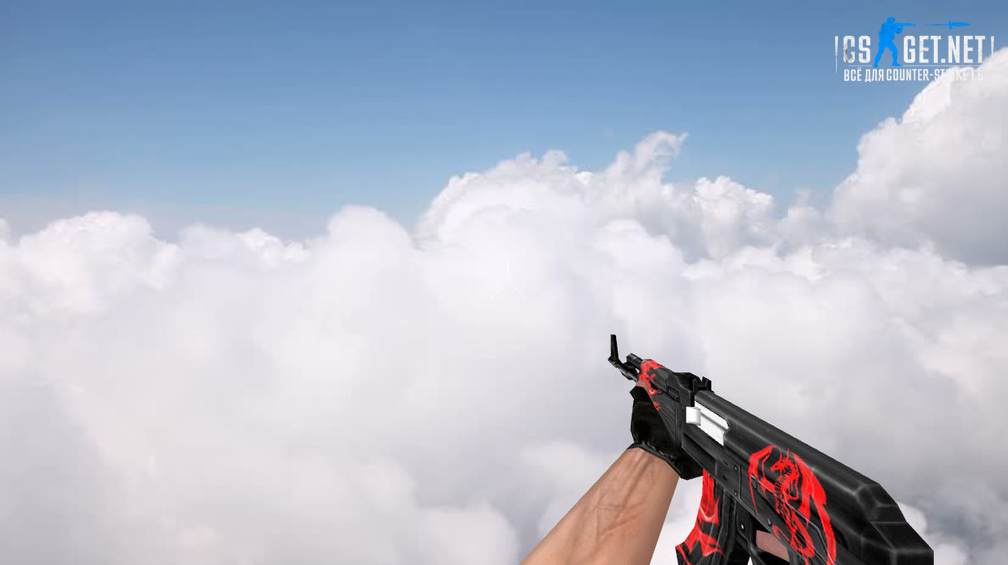 Модель «Default AK-47 Red Dragon» для CS 1.6