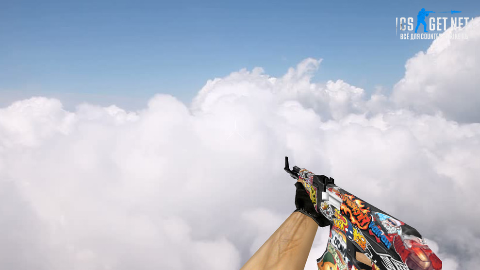 Модель «Default AK-47 Sticker» для CS 1.6