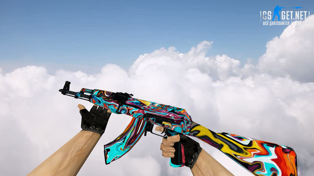Модель «AK-47 Colorful Apocalypse» для CS 1.6