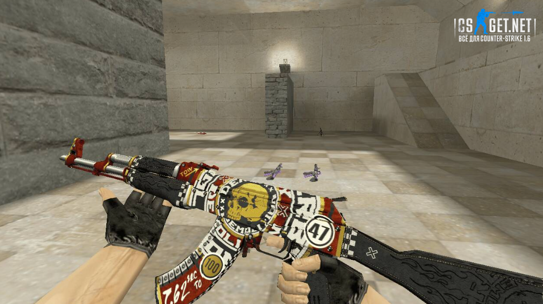 Модель «АК-47 | Demolition v2» для CS 1.6