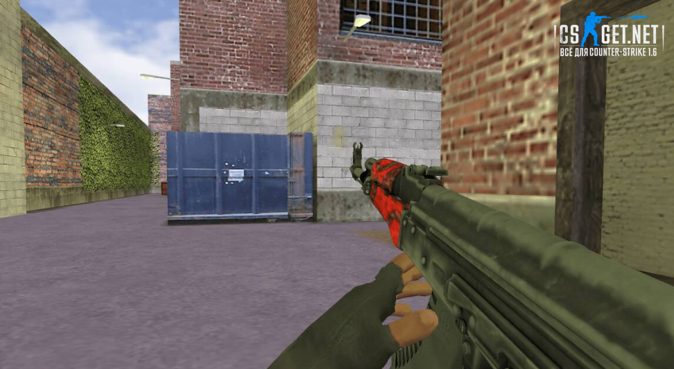 Модель «АК-47 | Красный глянец» для CS 1.6