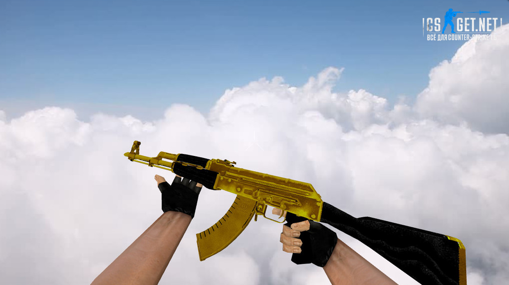 Модель «AK-47 Golden Anim» для CS 1.6