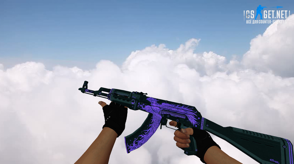Модель «AK-47 Phoenix Rise Purple» для CS 1.6