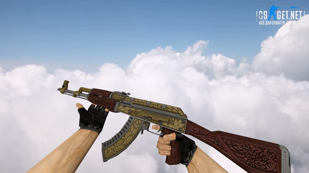 Модель «AK-47 Royal Platinum Gold» для CS 1.6