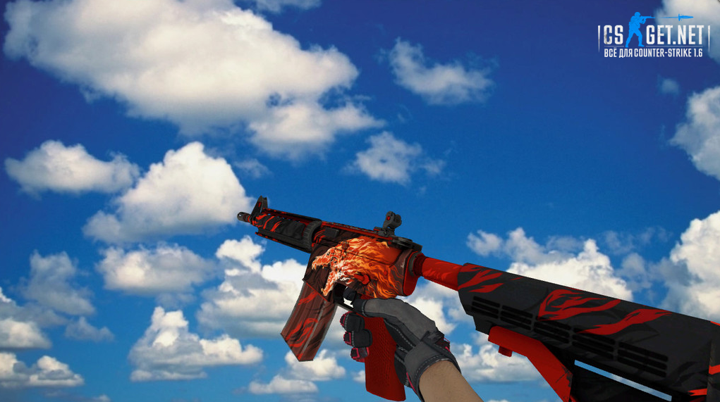 Модель «M4A4 «Вой» Specialist Gloves» для CS 1.6