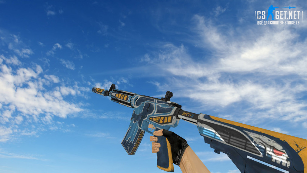 Модель «М4А4 | Охотник за головами» для CS 1.6
