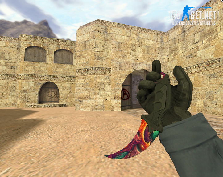 Модель «Нож Керамбит Скоростной зверь» для CS 1.6