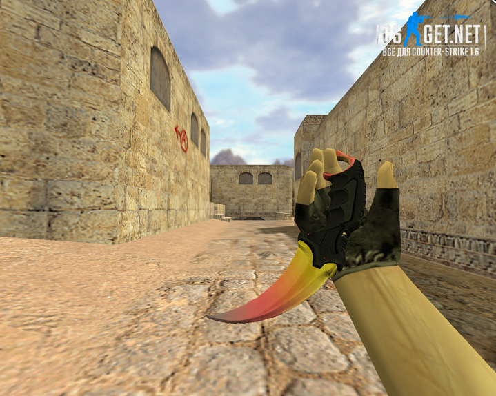 Модель «Нож Керамбит Градиент» для CS 1.6