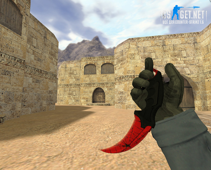 Модель «Нож Керамбит Кровавая паутина» для CS 1.6