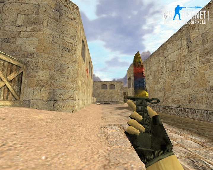 Модель «Штык-нож М9 Мраморный Градиент» для CS 1.6