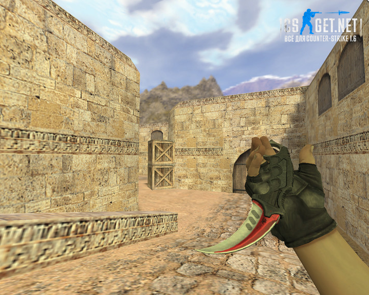 Модель «Нож Керамбит Автотроника» для CS 1.6