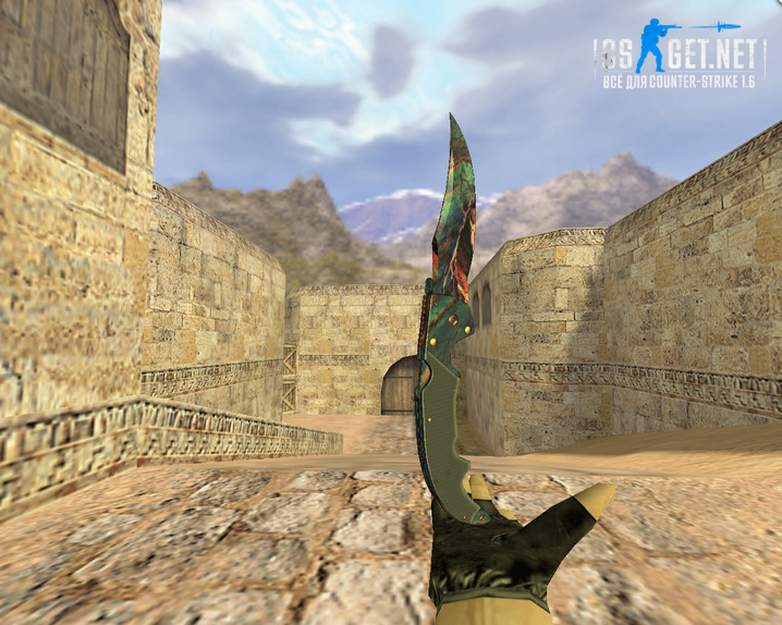 Модель «Нож Фальшион Волнение» для CS 1.6