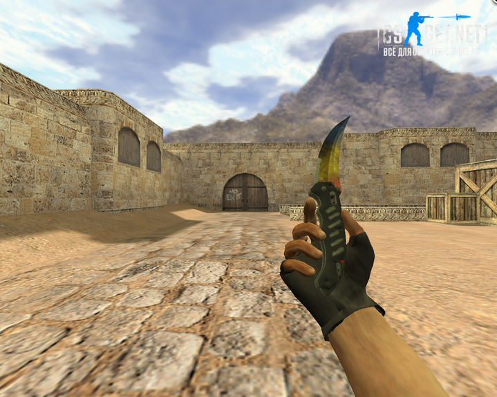 Модель «Складной нож Мраморный градиент» для CS 1.6