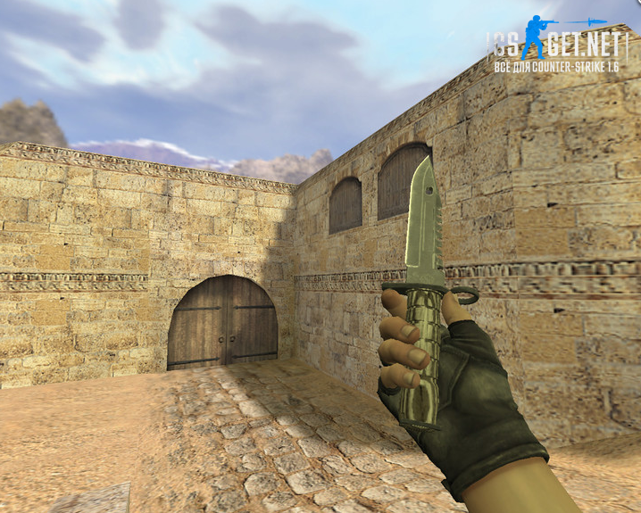 Модель «Штык-нож М9 Черный глянец» для CS 1.6