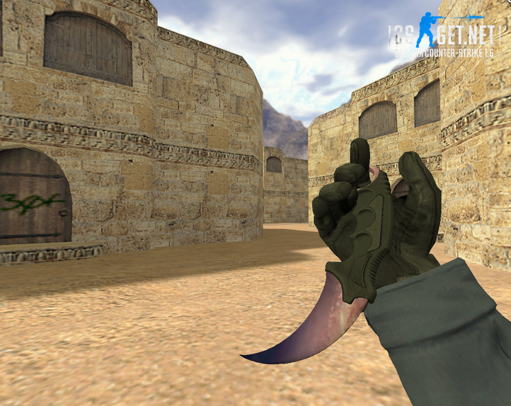 Модель «Нож Керамбит Галактика» для CS 1.6