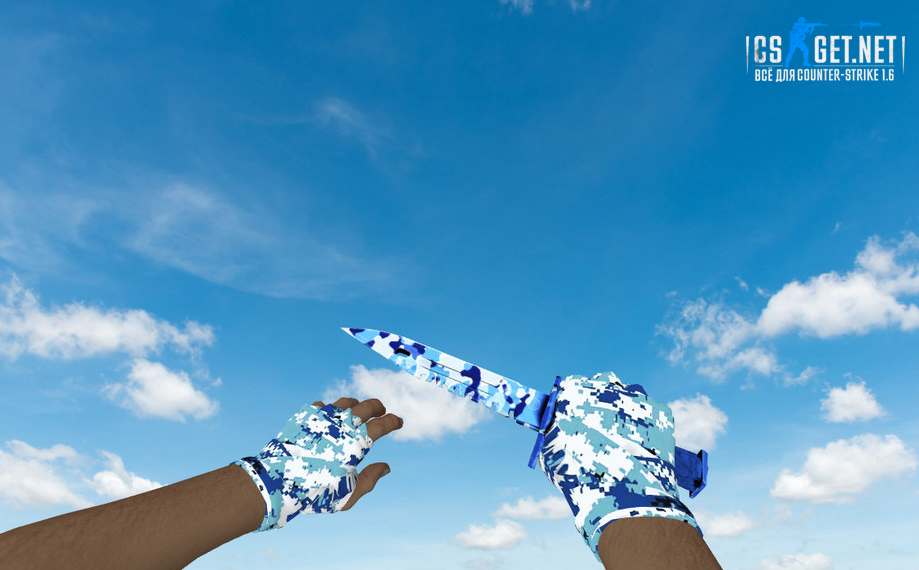 Модель «Штык-нож M9 | Чистая вода» для CS 1.6