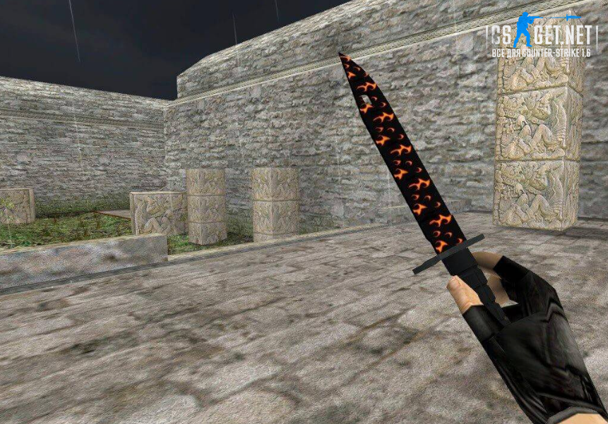 Модель «Штык-нож | Пламя» для CS 1.6