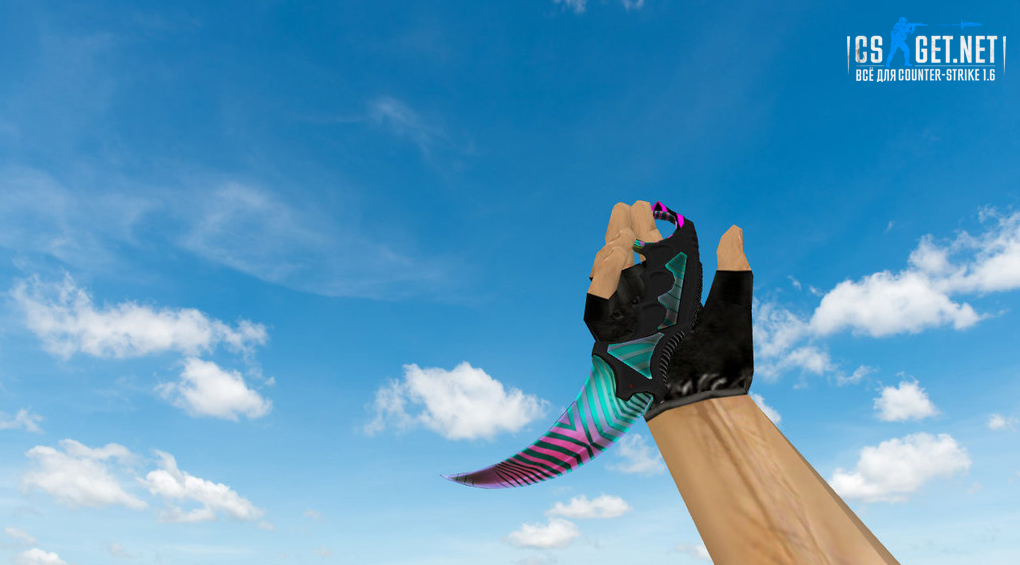 Модель «Karambit Psychedelic» для CS 1.6