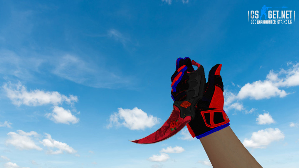 Модель «Karambit Blossoming Rose» для CS 1.6