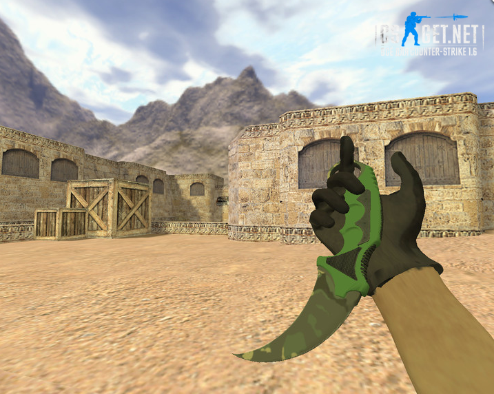 Модель «Нож Керамбит Северный лес» для CS 1.6