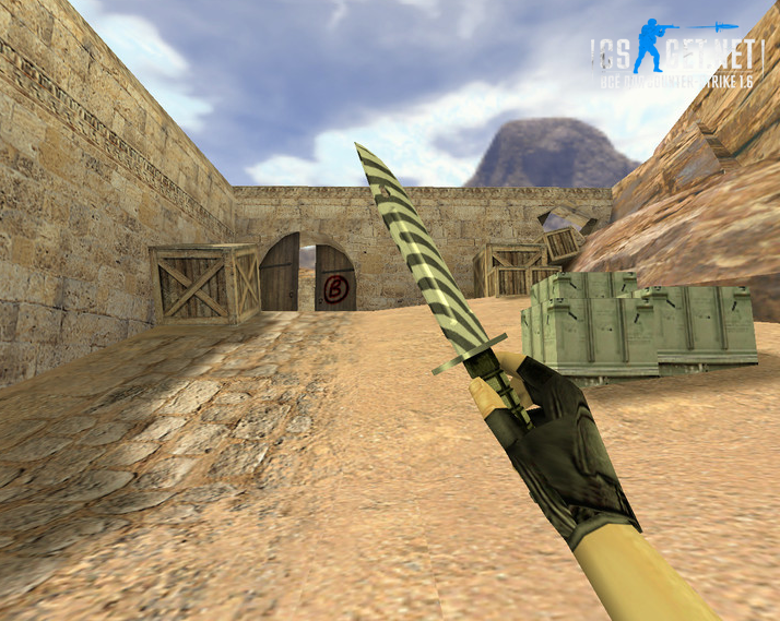 Модель «Штык-нож Зебра» для CS 1.6